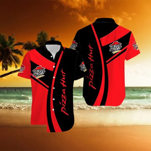 pizza hut Contemporary Logo 3D Hawaiian Shirt For Men And Women Tropical Summer