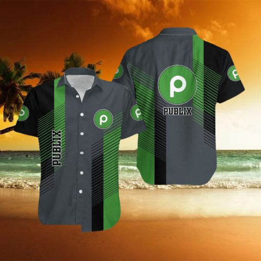 publix Brand Palm AOP Hawaiian Shirt