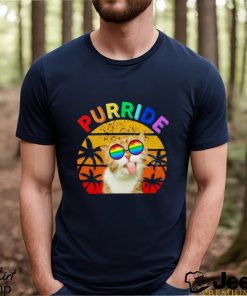 purride cat with pride sunglasses shirt