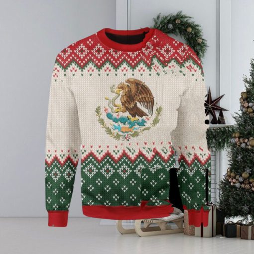 Mexico Coat Of Arms Ugly Christmas Sweater Xmas Gift Men And Women Christmas Sweater