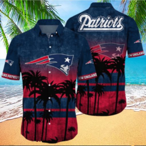 New England Patriots Logo Coconut Tropical Hawaiian Shirt Beach Gift For Fans