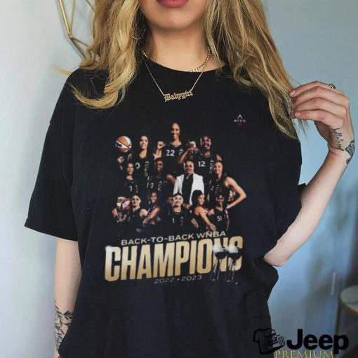 The las vegas aces win their second straight wnba championship shirt