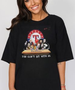 Texas Rangers Horror Movie Characters You Cant Sit With Us Shirt
