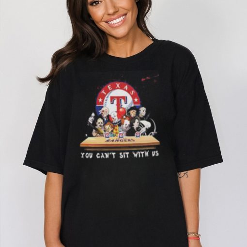 Texas Rangers Horror Movie Characters You Cant Sit With Us Shirt