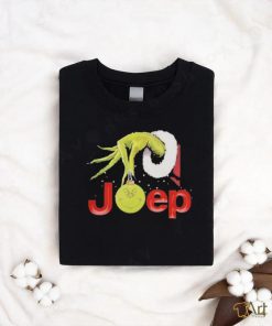 Grinch Santa Hug Ball Grinch Glossy Jeep Merry Christmas Shirt