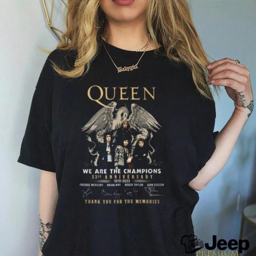 queen we are the champions 53rd anniversary 1970 2023 thank you for the memories t shirt 1 BALp8 600×714