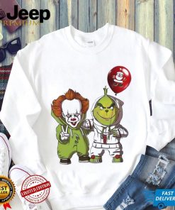 The Grinch And Pennywise Halloween Shirt