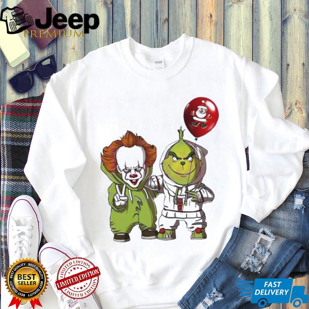 The Grinch And Pennywise Halloween Shirt