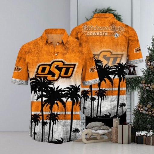 Oklahoma State Cowboys Logo Coconut Tropical Hawaiian Shirt Beach Gift For Fans