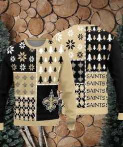 New Orleans Saints Christmas Pattern Christmas Ugly Christmas Sweaters