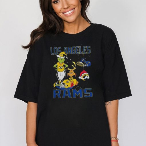 The Grinch And Dog Los Angeles Rams Christmas 2023 Shirt