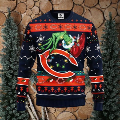 Chicago Bears Grinch Christmas Ugly Sweater