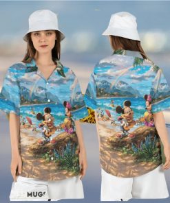 Mickey and Friends Vacation Hawaiian Shirt Disney Summer Tropical Short Sleeve Shirt