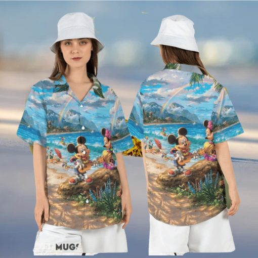 Mickey and Friends Vacation Hawaiian Shirt Disney Summer Tropical Short Sleeve Shirt