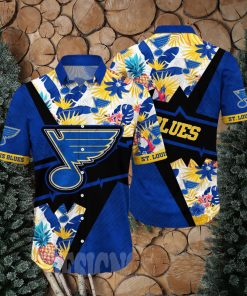 St Louis Blues NHL Flower Full Printing Hawaiian Shirt