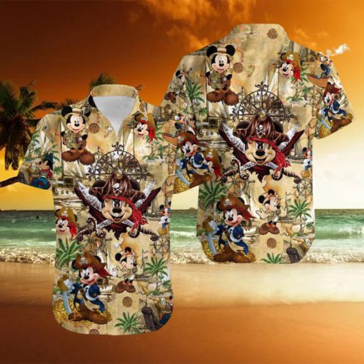 Mickey Mouse Pirate Hawaiian Shirt