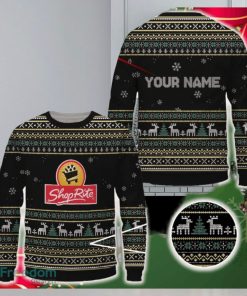 shoprite Logo Brands Knitted Christmas Sweater Gift For Fans Custom Name