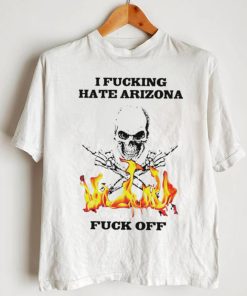 skull i fucking hate arizona fuck off shirt sweater trang