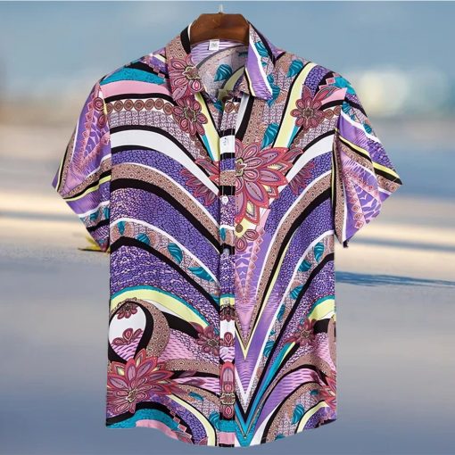 surfing purple amazing design unisex hawaiian shirt