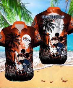 Denver Broncos NFL Team Logo Baby Yoda Hawaiian Shirt