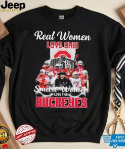 Real Women Love Ohio Team Smart Women Love The Buckeyes Shirt