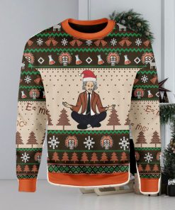 Einstein Doing Yoga Ugly Christmas Sweater Xmas Gift Men And Women Christmas Sweater