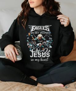 Swoop Philadelphia Eagles In My Veins Jesus In My Heart Shirt