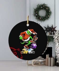 The Grinch Chicago Bears Stomp On NFL Teams Christmas Ornament