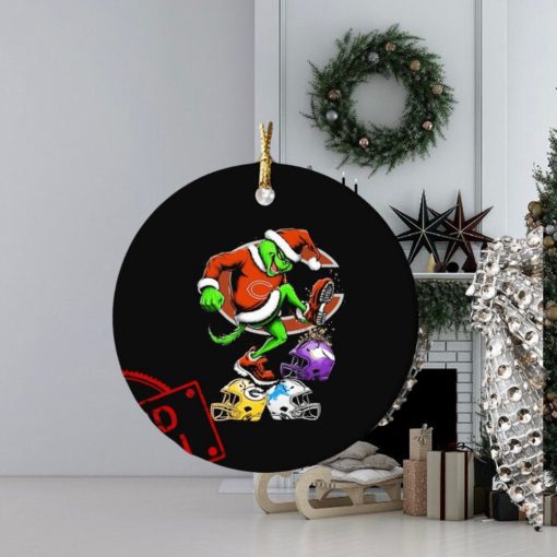 The Grinch Chicago Bears Stomp On NFL Teams Christmas Ornament