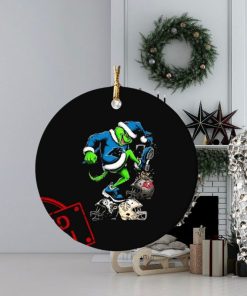 The Grinch Carolina Panthers Stomp On NFL Teams Christmas Ornament