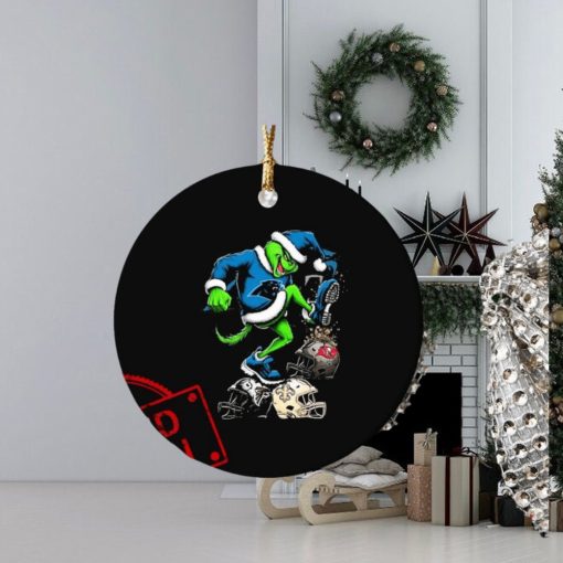 The Grinch Carolina Panthers Stomp On NFL Teams Christmas Ornament