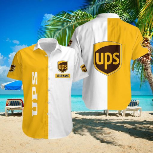 ups Personalized Name Bright New 3D Hawaiian Beach Shirt For Summer