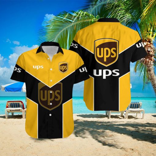 ups Unisex Logo Beach Hawaiian Shirt Gift For Fans