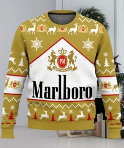 Marlboro Gold Cigarette Ugly Christmas Sweater