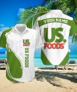 us foods Personalized Name Designer Pattern Aloha Hawaii Shirt Men And Women Gift For Family