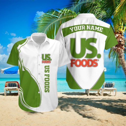 us foods Personalized Name Designer Pattern Aloha Hawaii Shirt Men And Women Gift For Family