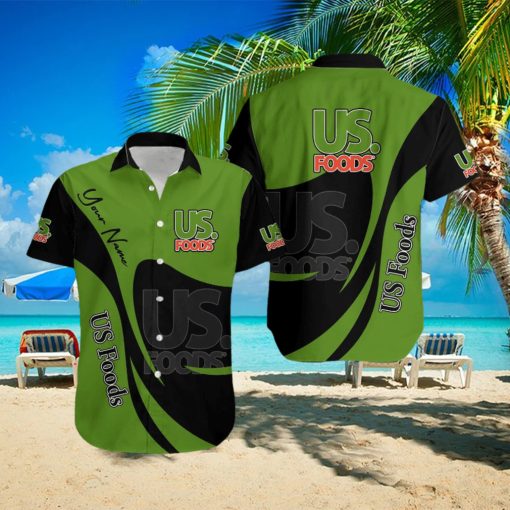 us foods Personalized Name High Quality Brand 3D Hawaiian Shirt Tropical Aloha For Mens