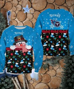 Tennessee Titans Christmas Snowman Frostbite Sweater Best For Men And Women Gift