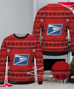 usps Logo Brands Ugly Christmas 3D Sweater Gift Holidays