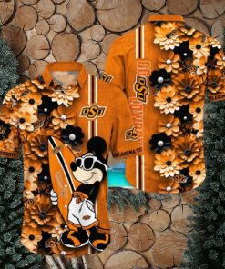 Oklahoma State Cowboys Hawaiian Shirt Mickey Love Surfing Trending Summer Gift