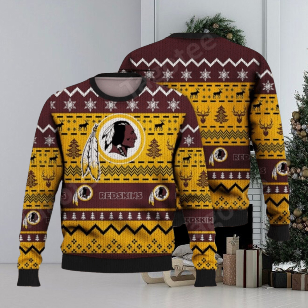 Redskins christmas hot sale sweater lights