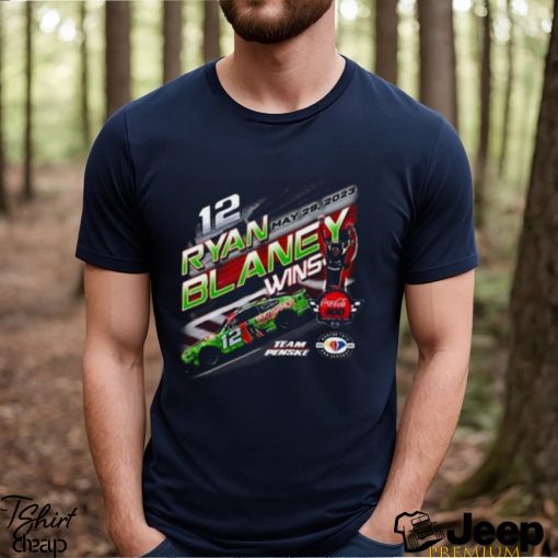 Ryan Blaney Checkered Flag Sports 2023 Coca cola 600 Race Winner Shirt