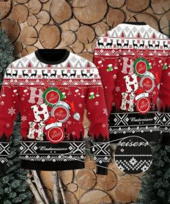 Funny Hohoho Budweiser Beer 3d All Over Printed Ugly Christmas Sweater