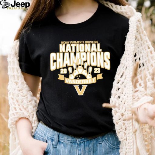 vanderbilt commodores 2023 ncaa womens bowling national champion logo shirt shirt den