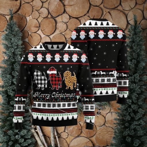 Dachshund Merry Christmas Ugly 3D Sweater Gift For Men And Women