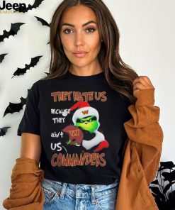 Santa Grinch Christmas They Hate Us Because Ain’t Us Washington Commanders Shirt