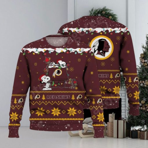 Washington Commanders RedSkins Snoopy Ugly Christmas Sweaters