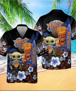 New York Knicks Baby Yoda National Basketball Hawaiian Shirt Association