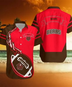 Brown Bears 3D Hawaiian Shirt Flame Ball NCAA Men And Women Gift For Fans