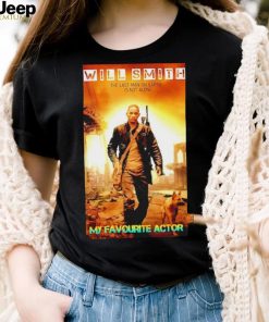 Will Smith the last man on earth is not alone my favorite actor shirt